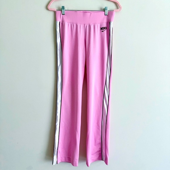 Nike Women’s Pink Track Pants XS Y2K Retro Athletic Joggers 9” Rise 29” Inseam - Picture 1 of 11